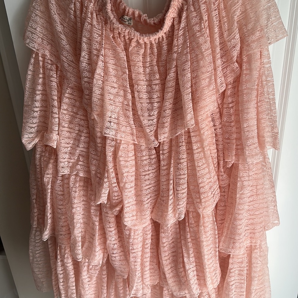 New Free People Valentine Layered Lace Underskirt no tag new - Picture 8 of 10